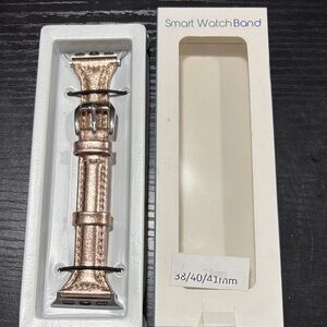 NWT Metallic Rose Gold Colored Smart Watch Band